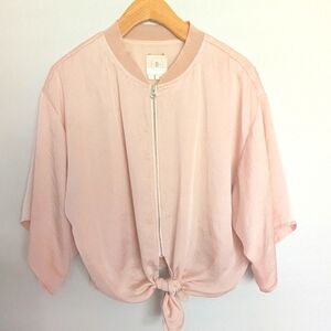 Hei Hei Anthropologie cropped silky Jacket - S/M